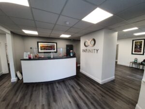 Infinity Dental Clinic reception desk